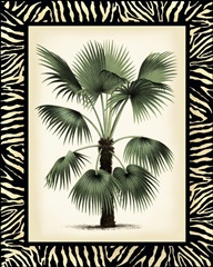 Palm in Zebra Border II