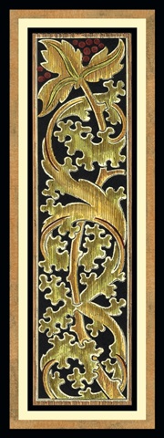 Sienna Woodcut Panel I