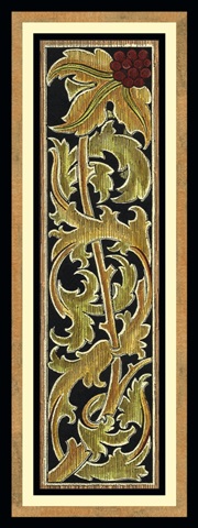 Sienna Woodcut Panel II