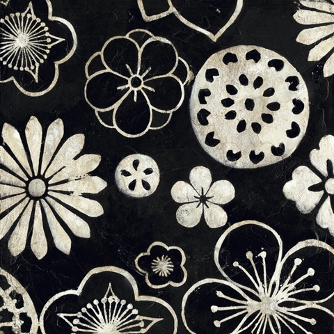 Silver Floral Cascade III