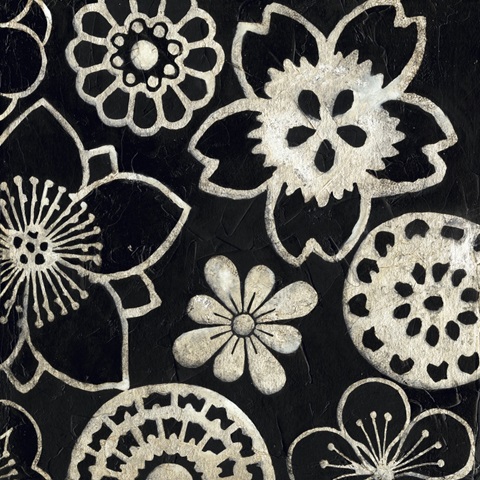 Silver Floral Cascade IV