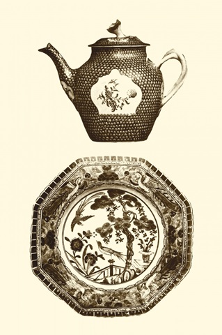 Manor Porcelain in Brown I