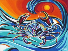 12x16 Wavy Crab I