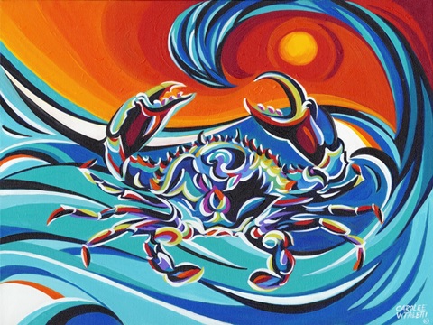 12x16 Wavy Crab I