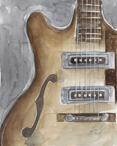 Watercolor Instrument Study I