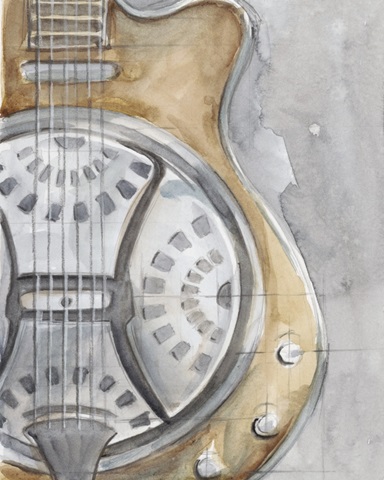 Watercolor Instrument Study III