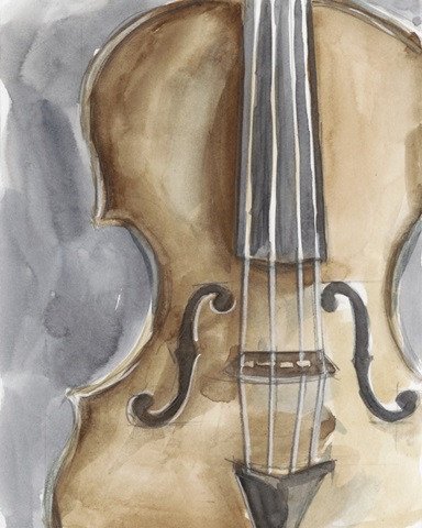 Watercolor Instrument Study IV