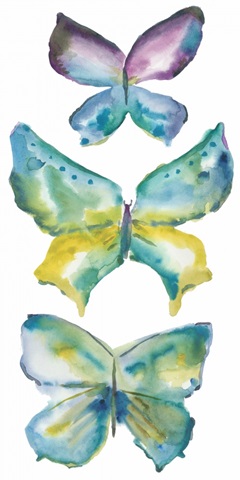 Jeweled Butterflies III