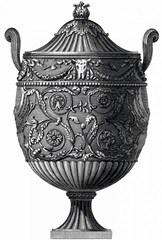 Black and White Urn III