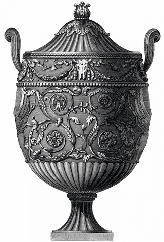 Black and White Urn III