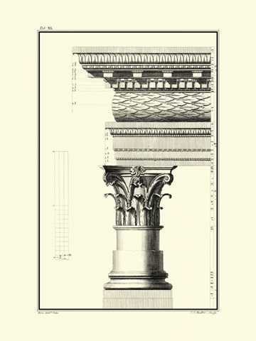 BandW Column and Cornice III