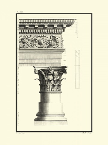 BandW Column and Cornice IV