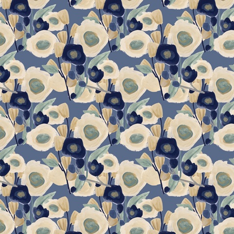 Blue Poppy Cascade Collection H