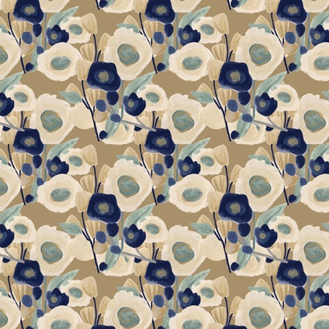 Blue Poppy Cascade Collection I