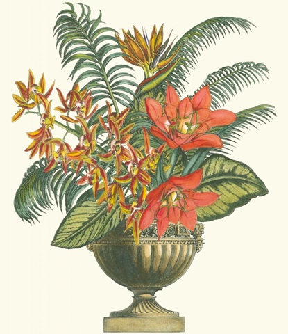 Exotic Flowers in Urn I