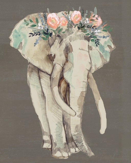 Flower Crown Elephant I