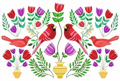 Folk Bird Collection A