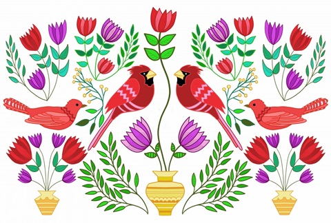 Folk Bird Collection A