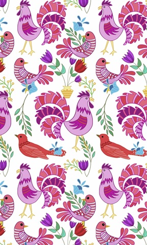 Folk Bird Collection E