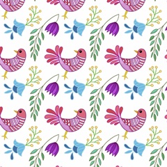 Folk Bird Collection H