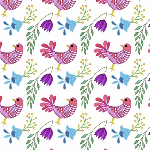 Folk Bird Collection H