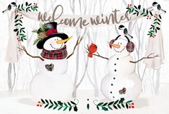 Folk Snowman Forest Collection A