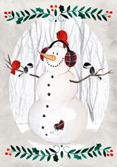 Folk Snowman Forest Collection B