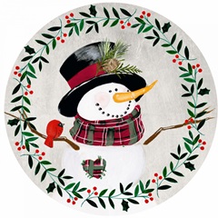 Folk Snowman Forest Collection C