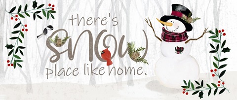 Folk Snowman Forest Collection D