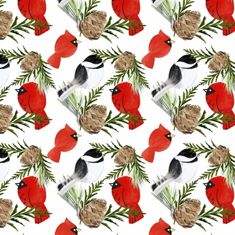 Folk Snowman Forest Collection H