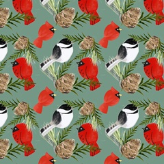 Folk Snowman Forest Collection I