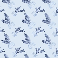 Indigo Succulent Collection G