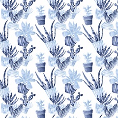 Indigo Succulent Collection H