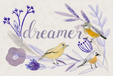 Meander in Violet Collection A