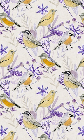 Meander in Violet Collection E