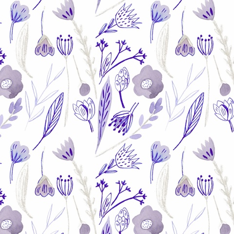 Meander in Violet Collection F