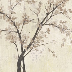 Neutral Blossoms on Cream II