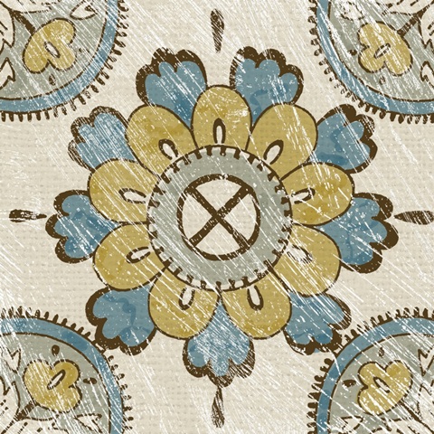 Non-Embellished Batik Square I