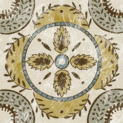 Non-Embellished Batik Square VII