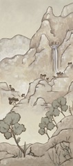 Non-Embellished Chinoiserie Landscape I
