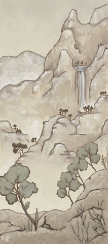 Non-Embellished Chinoiserie Landscape I