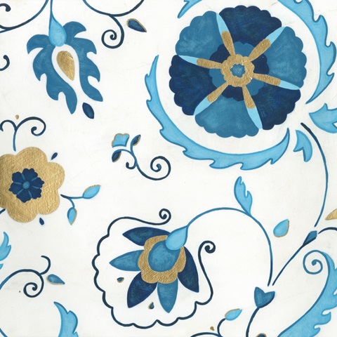 Non-Embellished Gilded Indigo II