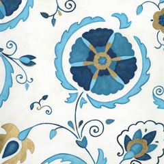 Non-Embellished Gilded Indigo III