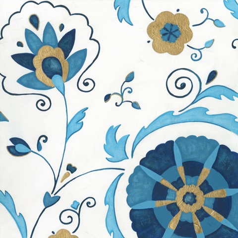 Non-Embellished Gilded Indigo IV