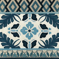 Non-Embellished Indigo Frieze IV