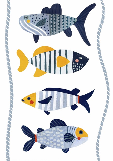 Patterned Fish Collection B