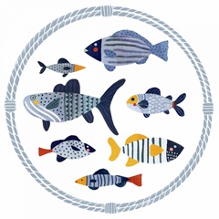 Patterned Fish Collection C
