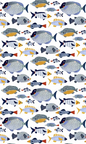 Patterned Fish Collection E