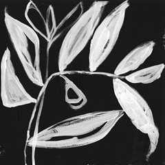 Quirky White Leaves II