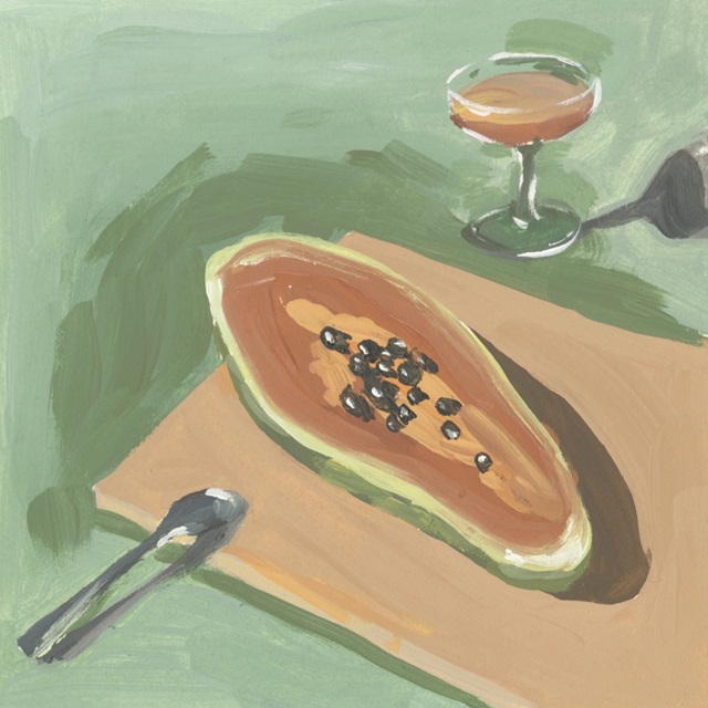 Still Life with Papaya I